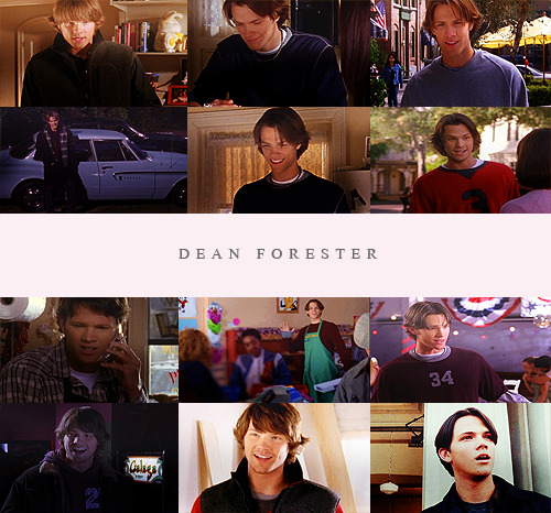  Favourite characters | not in order → Dean Forester. 