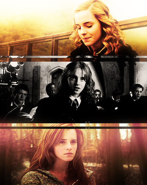  “Hermione went with Ron and Harry because she has a really good heart. That’s not about brain. Ultimately, she had a bigger heart than she had a brain and that’s saying something for Hermione. But did she - Was she naturally drawn to battle? No, she wasn’t. She’s not a Bellatrix. She’s not a woman who actually wants to be hurting, fighting, killing. Not at all.” - J.K. Rowling 
