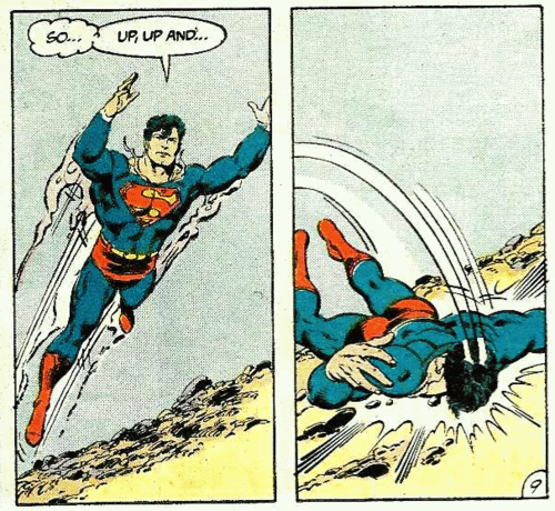 superman caindo