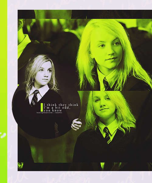  Luna Lovegood | Lime Greensuggested by actofmadness 