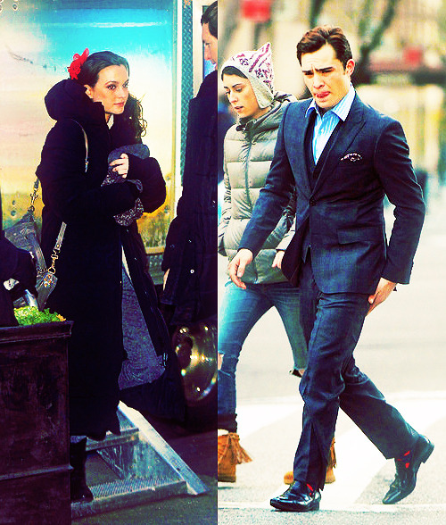ed and leighton on set | december 13th