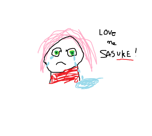 Day 28 - Terrible fanart of your least favourite anime character I found this harsh so I drew a fantastic pic of Sakura myself yay me LOVE ME I misread it as least favourite anime character so I changed it from least favourite anime to that FUCK YEAH ME.