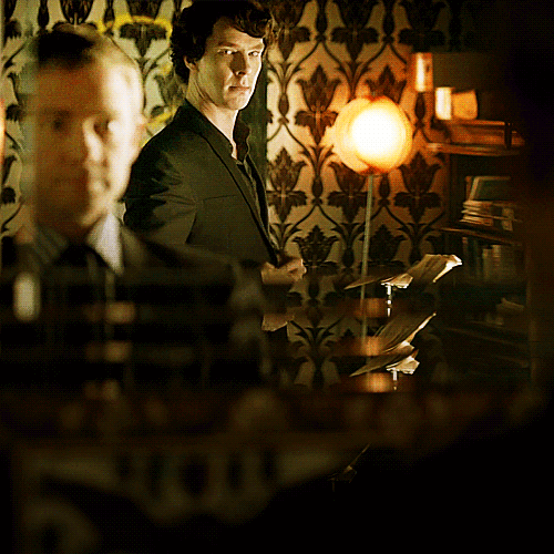 hurryupmerlin: cumberchameleon: I never noticed before that John meets Sherlock’s eyes in the mirror, gah. I’m sorry, but all I can see here is 