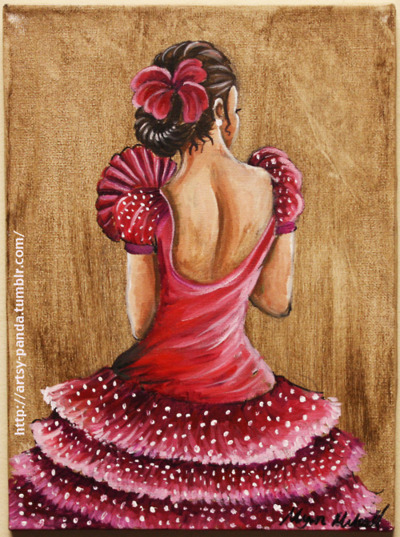  A small painting I had some for my Spanish one teacher~ For more of my sketches &amp; paintings come follow on my art blog at http://artsy-panda.tumblr.com/ ^.^ &lt;3 