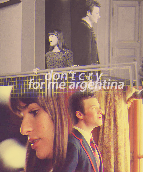  glee meme | ten performances [10/10] - don’t cry for me argentina 